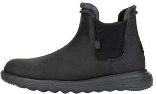 HEYDUDE Branson Classic - Scarpe Uomo Slip-On Stivaletti, Black/Black, 44