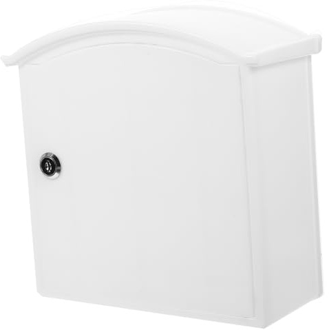 KONTONTY Caja de Leche de Plástico con Cerradura Ligera para Montaje en Pared, Almacenamiento Seguro y Práctico para Uso Hogar