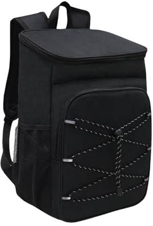 Tuxxjzm Sac à dos isotherme | Sac isotherme léger avec poches latérales | Récipient alimentaire avec plusieurs compartiments, grand étui de rangement pour camping, randonnée, barbecue, plage