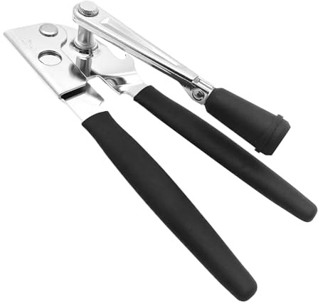 Abrelatas industrial, abrelatas de manivela fácil, resistente, herramienta de cocina ergonómica manual plegable para restaurantes, utensilios de cocina, productos abiertos de cerveza de mano para