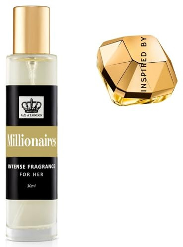 Jax of London Millionairess Eau de Parfum 30ml – Women’s Perfume Spray – Inspired by Lady Million – Long Lasting EDP – Ladies Perfume – Fragrance Gift for Her