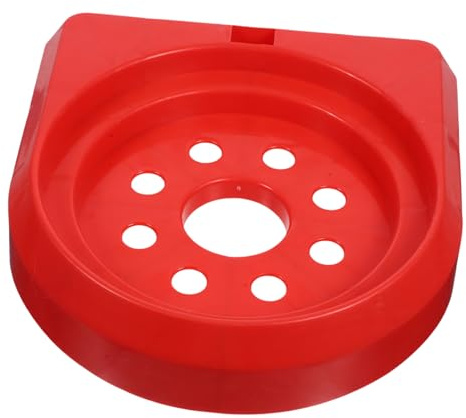 Universal Holder Bracket Fire Base Secure Mount Extinguisher for Truck | Abs Construction, Fits 3kg 4kg 5kg 8kg Sizes, Red Finish for Wall Storage