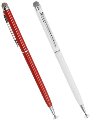 TEHAUX 2pcs Capacitive Touch Stylus Pens Fine Point Stylus Pen for Tablet Smartphone Computer for Touch Screen Devices and Learning