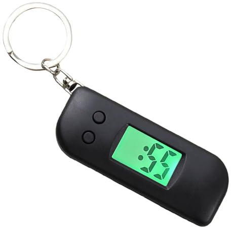 Digital Pocket Watch | Glow-in-The-Dark Electronic Keyring Watch with LED Display - Clock Keychain, Backpack Accessories for Athletes Family Women Men Daughter Youth Friends Teens Girls Son