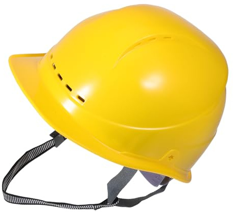 ANDRESLAD Gelber Bauhelm Sicherheitshelm Verstellbar Kopfhaube Schutzhelm für Baustelle und Industrie Robustes Leichtes Design Atmungsaktiv Langlebiger Schutz für Männer und Erwachsene