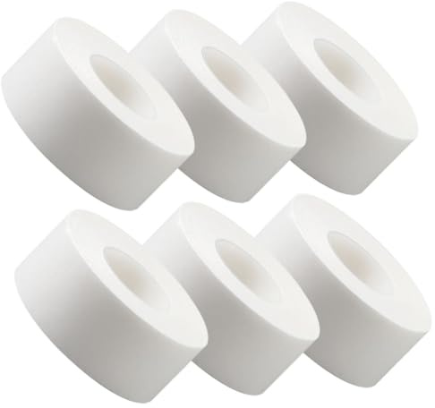 HEMOTON Protectores Autoadhesivos para Cuello de Camisa, Almohadillas Transpirables de Tela No Tejida, 6 Rollos para Absorber Sudor y Evitar Manchas, Uso Diario Cómodo