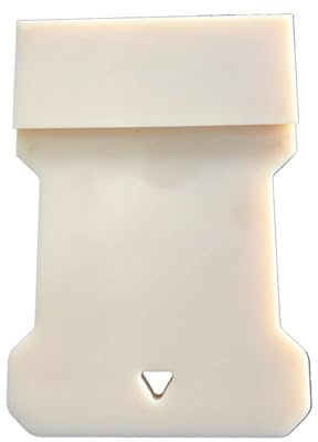 Gettimore Blocco di maschiatura in legno per installazione di pavimenti in laminato, blocco in nylon con doppia scanalatura a V per progetti fai da te di pavimenti in legno, albicocca