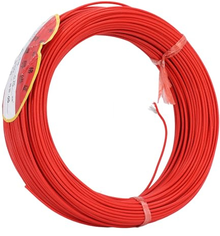 Bobina Rilevatore a Loop Cavo in Rame Ossigeno Free PTFE, 0,75mm² 50m 600V - Alta Conduttività, Estrema Resistenza Termica, Controllo Parcheggi Sicuro