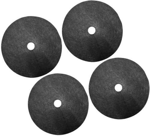 TOYANDONA Tessuto Barriera per Controllo Erbacce 10 Pezzi, Telo da Giardino Traspirante Biodegradabile 32 Cm Foro 4 Cm, Copertura Terreno per Frutteto, Serra e Aiuole All'aperto