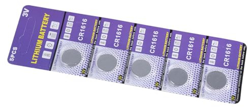Obotsnoi CR1616 Lithium-Knopfzelle, Knopfbatterie, Knopfzelle, Uhrenbatterie, für Spielzeuguhr, Fernbedienung, Taschenrechner, Fernbedienung, Batterie, 5 Stück