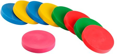 GYMNIC Disc’o’Bocce Bocce Piatte Morbide per Bambini, Gioco Polifunzionale per sviluppare Equilibrio e Mobilità, Set da 9 Dischi Colorati