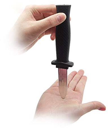 Outbit Coltello Giocattolo - 1 Paio di Coltello Giocattolo Magico Tricky Retrattile, plastica Coltello Finto Prop, Giocattolo Classico novità bavaglio bavaglio, Giocattoli di Giocattoli.