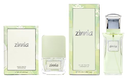 ZINNIA - Original Promoción 100 ml + 30 ml, Colonia Mujer, Pack 2 Productos, Perfume Formato Spray, Eau de Toilette Femenina, Aroma Cítrico y Floral, Fragancia Fresca de Larga Duración