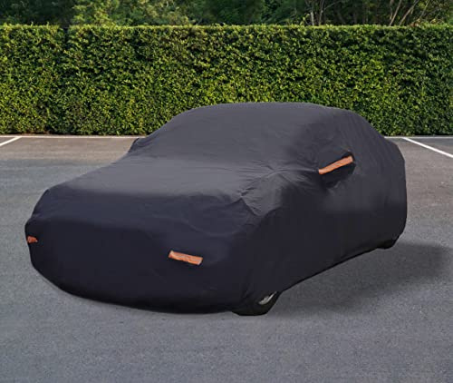 Auto Accessori Lupex - wasserdichte Autoabdeckung, wetterfest, Größe XXL für Limousinen bis zu 570 cm, aus PVC-Gewebe und Baumwollfutter, für Outdoor und Indoor