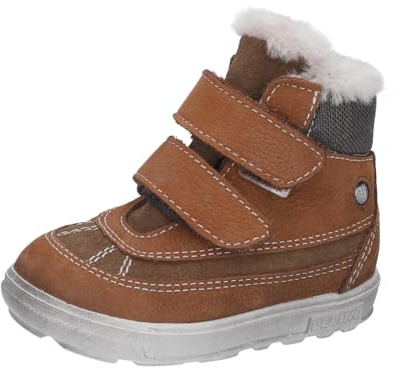 RICOSTA Bebè Stivali Pedro,Larghezza: Larga (Wms),Soletta Removibile,Sympatex,Stivali in Pelle d'Agnello,Impermeabile,Marrone (Curry/Hazel / 260),22 EU