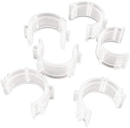 50 Stück/Packung Nähspulen kleine Clips Fadenklammern Halter Werkzeuge transparent