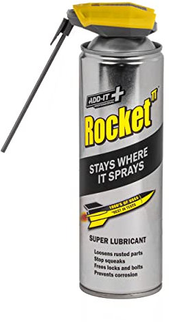 Rocket TT Super Tube Lubricant Spray 450ml | Rust Remover & Anti-Corrosion Maintenance Spray | Penetrating Oil for Seized Bolts,Tools, Bikes & Garden Equipment | Water-Resistant Protective Coating