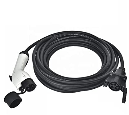 LXSWY elektroauto ladekabel SAE J1772 Buchse auf Typ 1 Stecker 32A mit 5M 10M schwarzem Kabel EV Ladestecker Ladeadapter Verlängerung (Color : 32A 10M)