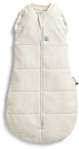 ergoPouch Cocoon Baby-Schlafsack, 2,5 Tog, 6–12 Monate, Wickelschlafsack, Temperaturkontrolle, tragbare Decke (Haferflocken-Marle)