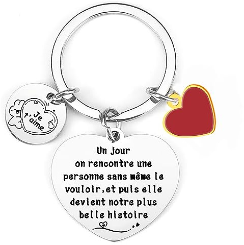 Lumengqi Cadeau Couple Porte Clé Cadeau Saint Valentin Homme Femme Idee Cadeau Couple Cadeaux St Valentin Original Porte Clef Couple Cadeau Anniversaire Homme Femme Personnalisée