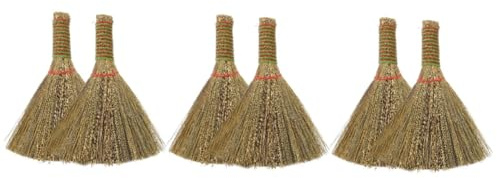 FRCOLOR 6pièces Petit Balai De Bureau Avec Manche Court Brosse à Poussière Portable Pour Nettoyage De à Domicile