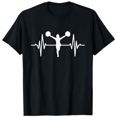 Cheerleader ECG Heartline Cheerleading Gym T-Shirt