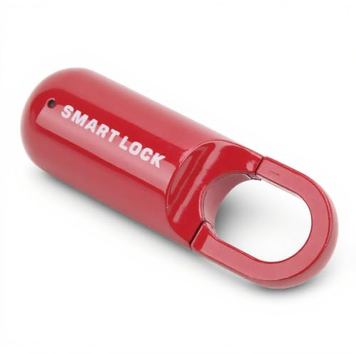 Fingerabdruck-Schloss, 10 Sets USB Wiederaufladbar, Schlüsselloses Anti-Diebstahl-Fingerabdruck-Vorhängeschloss aus Zinklegierung mit LED-Kontrollleuchte, Notentriegelung, für
