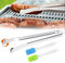 BBQ Sausage Turning Tongs, Stainless Steel Sausage Tongs, Long Handle Barbecue Turning Tongs, Cooking Sausage Gripper with Removable Silicone Brush, Grilling Flipping Tongs for Camping Party Campfires