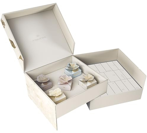 PURELEI® Calendrier de l'Avent bijoux (Bicolore) – 25 bijoux exclusives pour chaque occasion – Calendrier de l'Avent femme – durable et réutilisable – Cadeau pour femmes