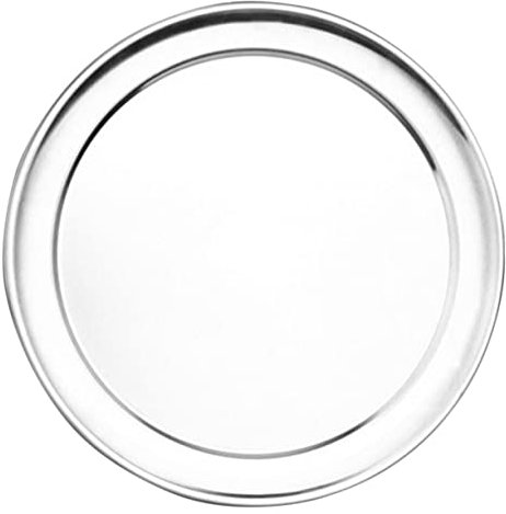 HONMEET Round Shaped Pizza Pan Household Multi-function Baking Tray Aluminum Reusable Pizza Plate for Kitchen