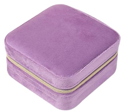 Zenlir Aufbewahrungsbox Für Make Up Schmuckstücke Reise Aufbewahrungsbox Für Ohrringe Halskette Tragbare Quadratische Ringetuis Schmuck