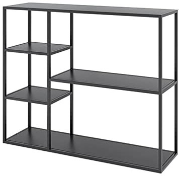 Rustikale Holzfarbe, schmaler Sofatisch für Flur, Eingang, Balkon, Garten, Holzregal, Tisch für Sofa, Rückenlehne, dekorativer Wandtisch