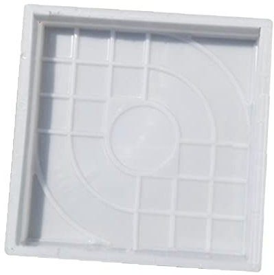 BESPORTBLE Moule à Réutilisable Plastique pour Dalles Béton DIY Stepping Stone Maker pour Allées Et Dimensions Blanc