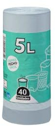 Bolsa de basura mini Bosque Verde 5L cubo pequeño Paquete 40 bolsas Pack 2