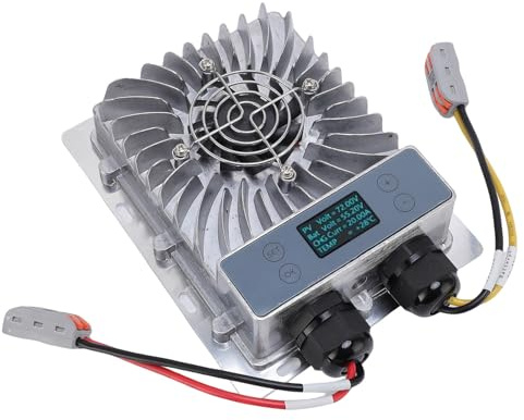 Sxhlseller MPPT Solar Laderegler 1200W, 24V-72V Einstellbare Ausgangsspannung, LCD-Display, Kühllüfter, IP65, für Lithiumbatterie und RV Solaranlagen