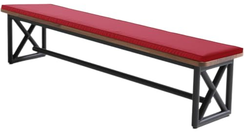 WLXFF Cuscini per Panca da Esterno Birreria Impermeabile Cuscino per Panca da Birra, Imbottito, Cuscino Imbottiti per Panchine da Birra con Cerniera per Set di Tende da Festa,No4,160X28X3CM