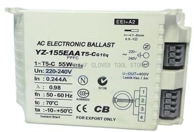 JASMKLX YZ-155EAA T5-C AC 220-240V Lampada Fluorescente 55W Alimentatore elettronico for Lampada ad Anello T5 Reattore Standard