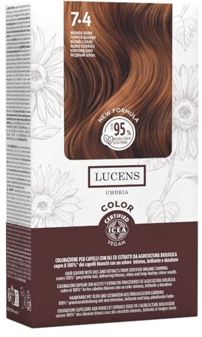 Lucens Umbria Color Kit 7.4 Biondo Rame Senza Ammoniaca Vegan