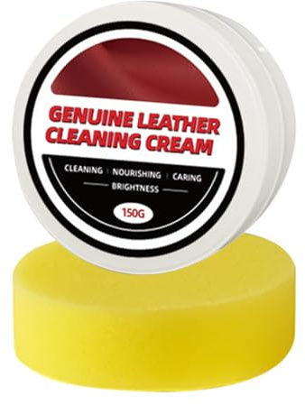 Generisch Prodotti per la cura del divano in pelle - 150 g di cura dettagliata con - Cleaner Per la pelle Senza odore - Per i sedili Mobili Scarpe Automobile Autoveicoli Stivali Borse Veicoli