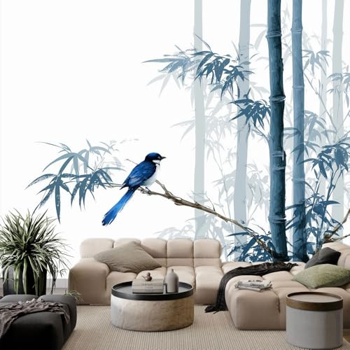 WHUOEUCO Papel Pintado Pared 3D Azulejo bambú 200x140 cm Papel Tapiz Fotomurale 3D Dormitorio Salón Tv Fondo Pared Decora Murales Moderno