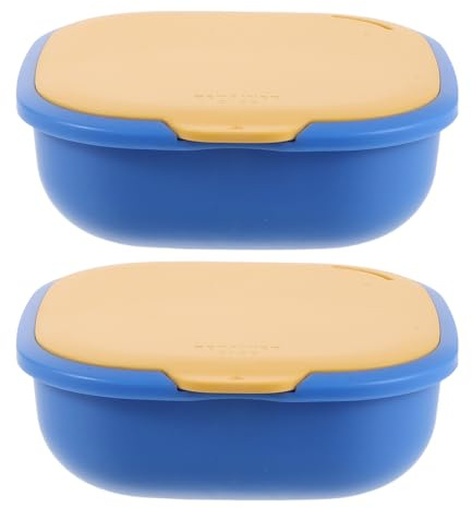 WATIIFUFU 2 St Bärbar Retainerbox med Spegel och Magnetstängning Smal Hållare för Tandställning och Tålig för Säker Förvaring av Proteser och Skenor Kompakt Reseskydd för Ortodontiska