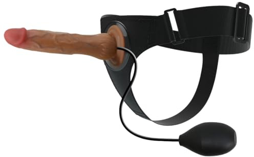Strap-On FOPS avec fonction de pulvérisation, Dildo réaliste 20 cm avec éjection, harnais réglable (58–86 cm) pour couples et lesbiennes D69