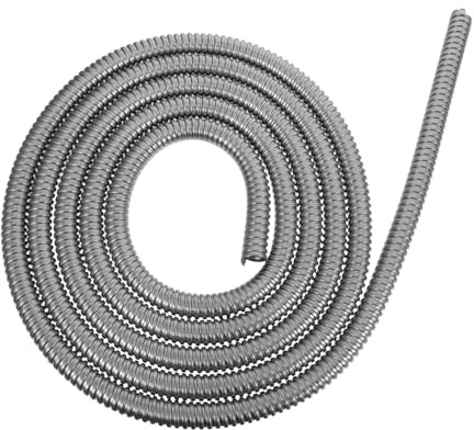 LALAFINA Tubo Flessibile in Acciaio Inox 304 da 13mm Interno, Tubo Protezione Cavi Elettrici Resistente Agli Urti per Esterni, Guaina di Protezione per Cavi Industriali e Illuminazione