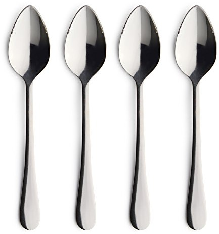 Windsor Carded 4GFSWSR/C Ensemble de 4 cuillères à Pamplemousse en Dents de scie – Argent, cardé