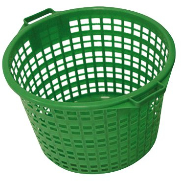 Xclou 343181 Gartenkorb rund 25 kg, Kunststoff, grün