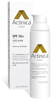 Actinica Loción con Protección Solar SPF 50+, 80g, Prevención y tratamiento protector asociado a la Queratosis Actínica, Textura Fluida, con protección UVA/UVB