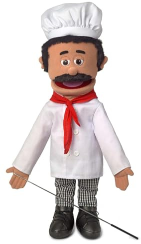 Chef Luigi, Ganzkörperpuppe, Bauchredner-Stil, 65 cm
