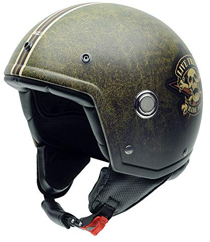 NZI 050260 G690 Tonup Eighteen Motorradhelm, Design Billardkugel