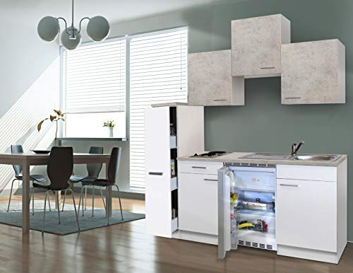 respekta Luis Cocina Americana, Madera de ingeniería, Blanco, 180 cm