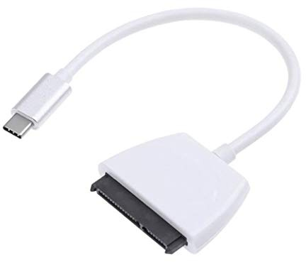 ZYElroy USB 3.1 Type C à Sata Câble de remplacement USB-C 22pin disque dur SSD adaptateur d'alimentation pour disque dur 2,5 Convertisseur disque